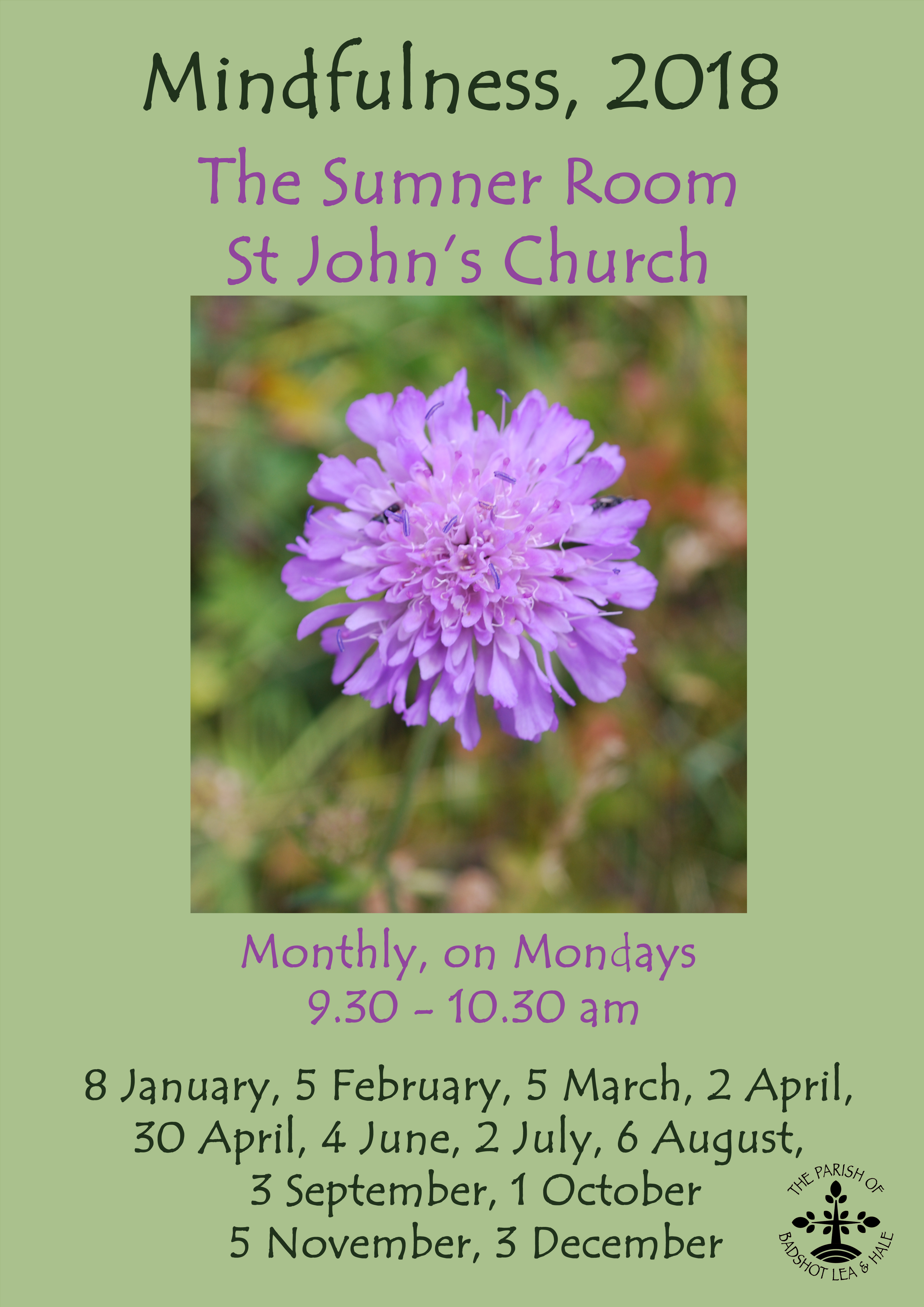 Mindfulness 2018 correct dates