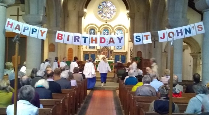 175th birthday service at St John’s