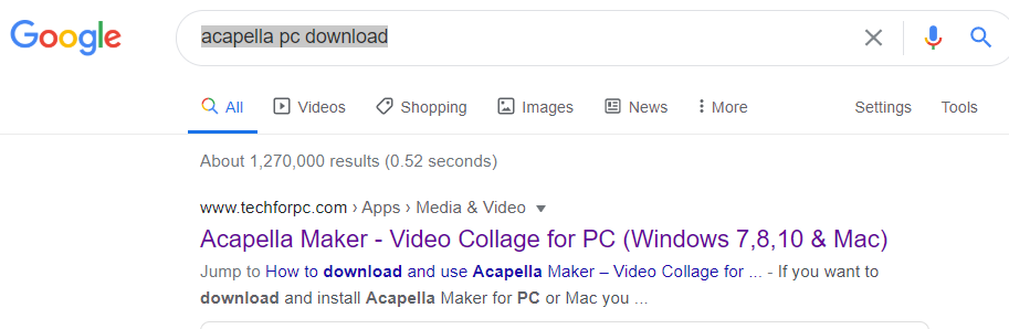 Google Acapella