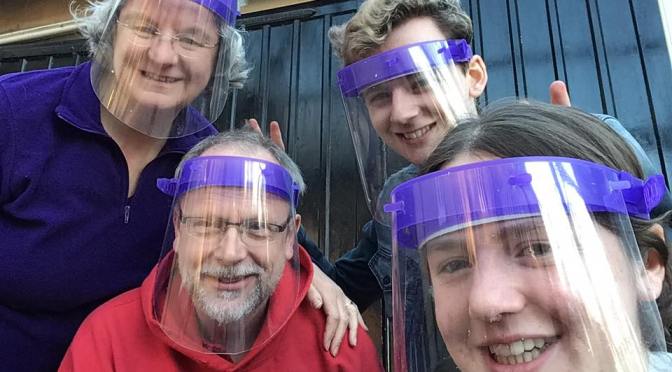 Liz’s Lockdown Labour – 700 PPE Visors for Frontline staff