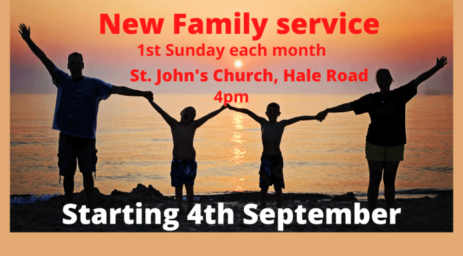 New Family Service with tea and cake