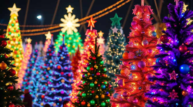 A forest of Christmas sparkle